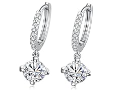 Pave Leverback Earring