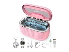 Onlikin Ultrasonic Pink Jewelry Cleaner