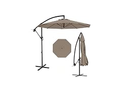Cantilever Umbrella with Cross Base, 10 ft