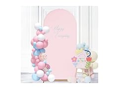 SoarDream Pink Spandex Wedding Arch Cover
