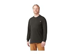 Dickies Men (M) Long Crew-neck Chocolate Brown