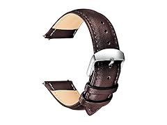 JL-BAND strap leather for 18MM, Dark Brown