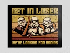 "Looking For Droids" 11" x 14" Metal Poster