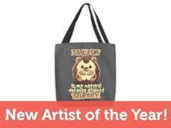 "Sarcastic Defense" Medium Tote Bag