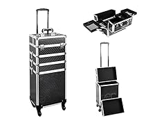 VER Beauty 4-in-1 Makeup Travel Case, Black