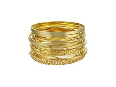 Ensoul Gold Waved Bracelets