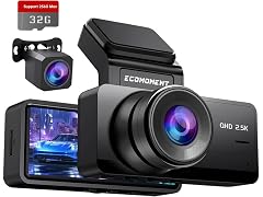 (NEW) S70 Dash Cam Front and Rear | 2.5K Dual Dash (Open Box)