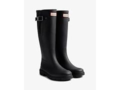 Hunter Women's Refined Gold Trim Tall Gloss Boots