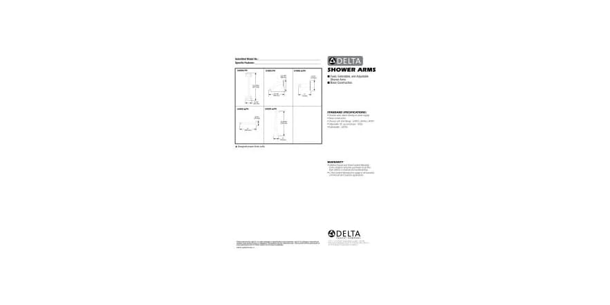 Delta Faucet U4999 Shower Arm And Flange – Chrome Finish, 9-Inch Reach, Timeless Design, Tested For Quality And Durability