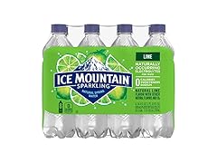 Ice Mountain Lime Sparkling Water 16.9oz (8pk)