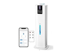 White Hiswelle 8L Smart Top Fill Humidifier