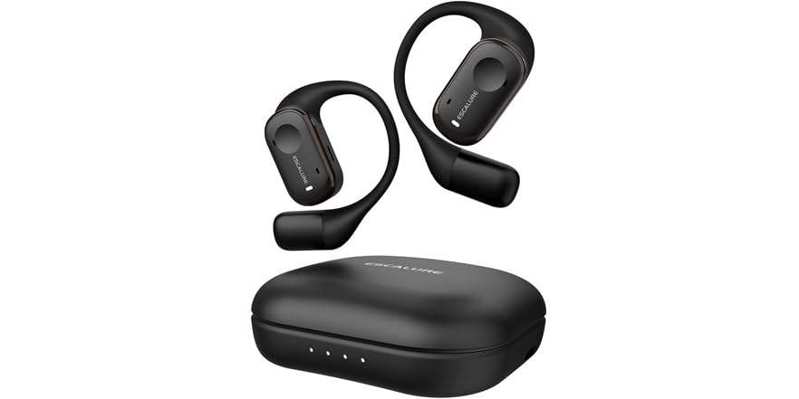 Open Ear Earbuds with 4-Mic, IPX5 Sweat Resistant