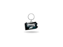 Philadelphia Eagles State Shape Keychain
