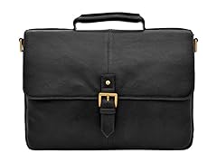 Charles Medium 15" Laptop Compatible Briefcase Black
