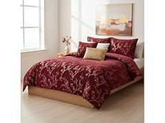 J&V Textiles Floral 5-Piece Comforter Set