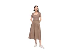 GAP Women Scoop Neck Midi Dress