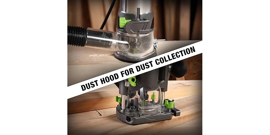 WORKPRO Compact Router Combo Kit, 6.5 Amp