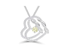 DUAL DIVINE Peridot Heart Pendant