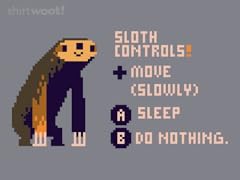 Sloth Video Game Controls