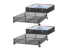 2 Pack Under Bed Storage with Wheels