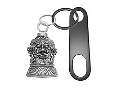 Biker Guardian Luck Riding Bell Keychain