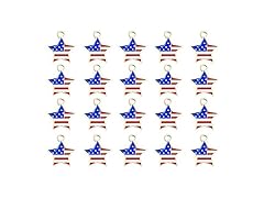 Ximkee American Flag Star Shaped Charms