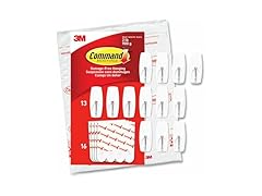 3M 1706513NA Medium 13 Wire Hooks, White