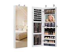 White Jewelry Armoire Organizer