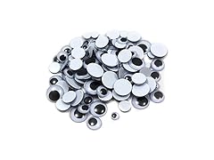 Wiggle Eyes Assorted 100ct Black