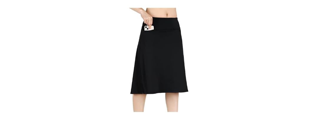 CZRLHYT Womens Skorts Modest Knee Length