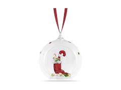 Swarovski Holiday Cheers Stocking and Candy Ball Ornament