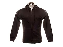 Full Zip-Up Hoodie - Black