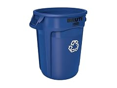 32G Blue Recycling Vented Trash Container