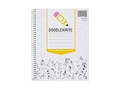 DoodleWrite Wide Ruled Spiral Notebooks