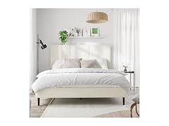Queen Bed Frame, Upholstered Headboard