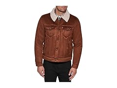Men's Sherpa Lined Trucker Jacket (S)