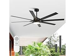 Parrot Uncle F8261 65" Ceiling Fan with LED