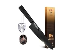 OOU 8" Chef Knife, Black Blade