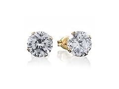 Ldies 18k 2.04ctw Diamond Stud Earrings