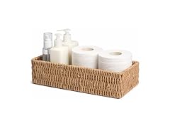 CROS Bathroom Basket for Toilet Tank, Seagrass Set of 2