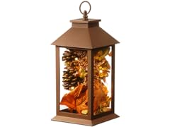 12" Autumn Harvest Lantern w/ 10 LEDs