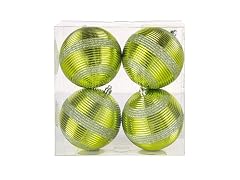 National Tree Company 4-Piece Shatterproof Swirling Lime
