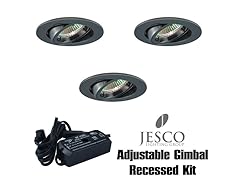 3-Light 105W Adjustable Gimbal Mini Recessed Kit