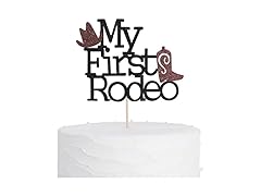 ZZDCMS My First Rodeo cake topper 