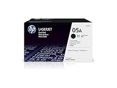 HP 05A Black Toner Cartridges (2-Pack), CE505D