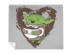 Baby Loves Coffee Mink Fleece Blanket