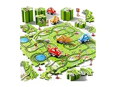Beby Buty Beby Buty 64PCS Puzzle Track Car Set