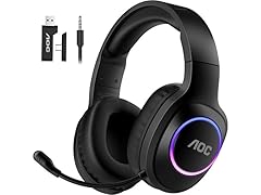 AOC Wireless Gaming Headset | Bluetooth 5.4 & 2.4GHz
