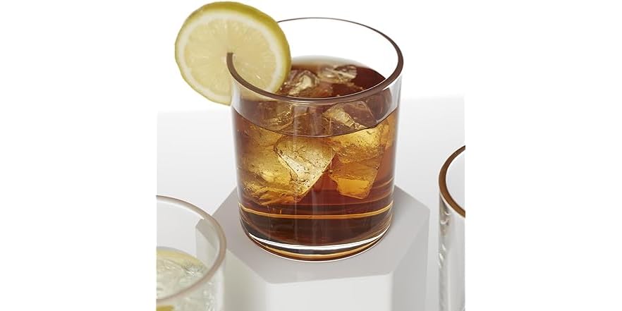 Oneida Glassware, 24 Sever Sunbaked Medium Tumbler, Set of 6