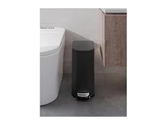 Takywep 13 Gal/50L & 2.6 Gal/10L Stainless Steel Trash Can Combo Set Black